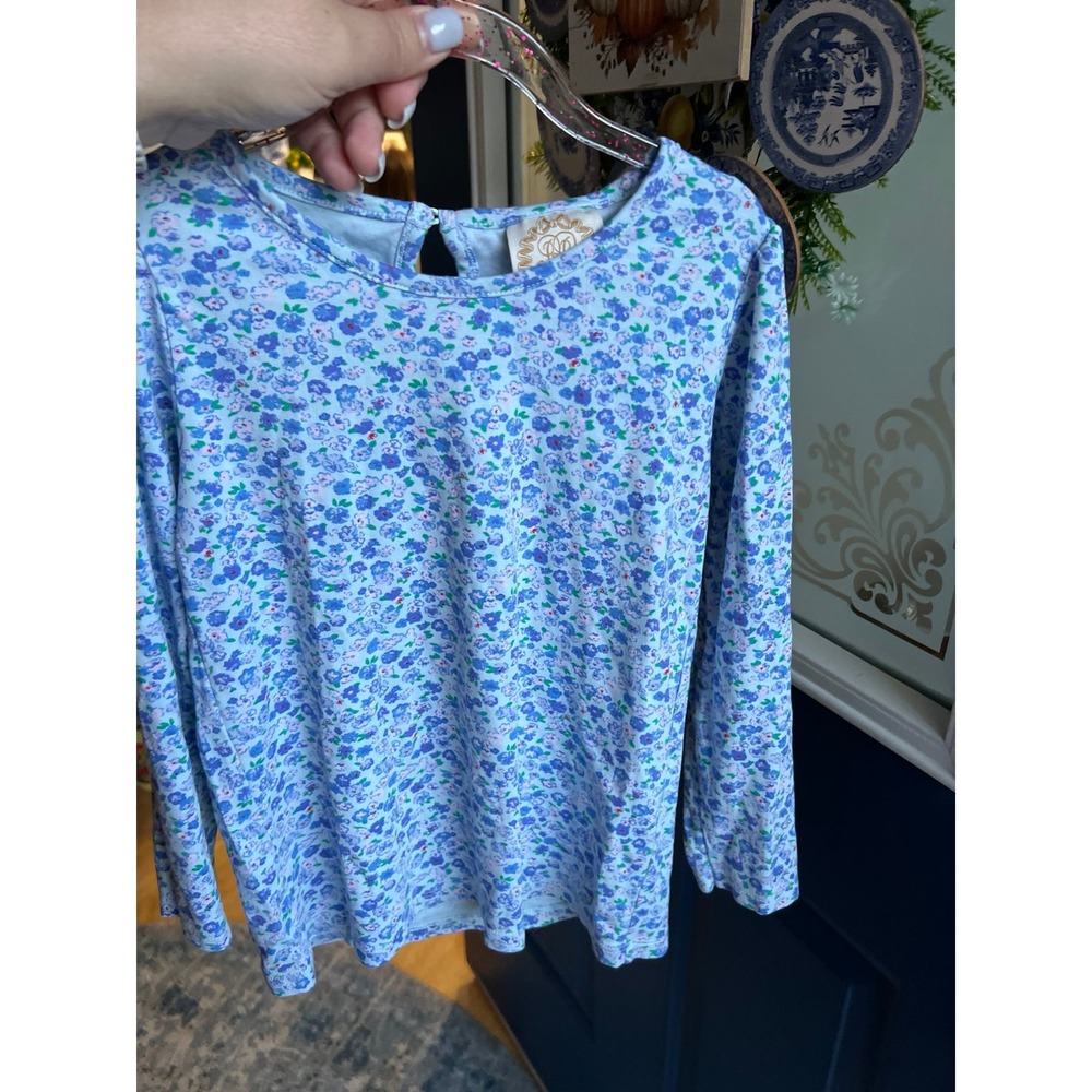 TBBC Beaufort bonnet company long sleeve floral shirt girls size 8 - Picture 3 of 4